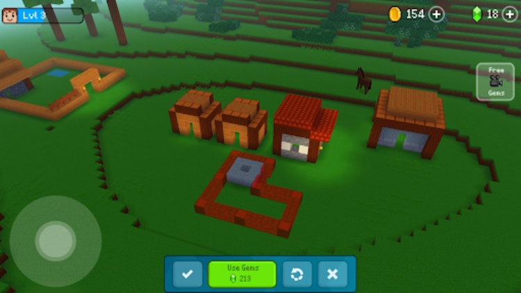3D 方块城 (Block Craft)：建造游戏
