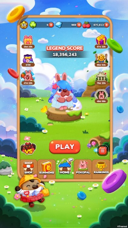 LINE Pokopang  puzzle game!
