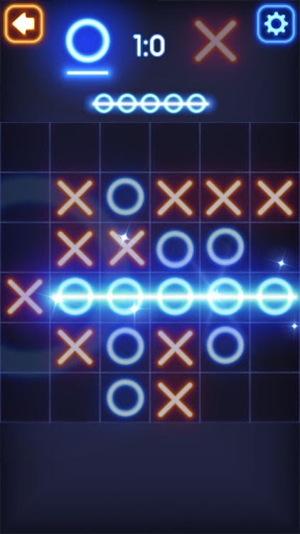 Tic Tac Toe Glow: 2 Players