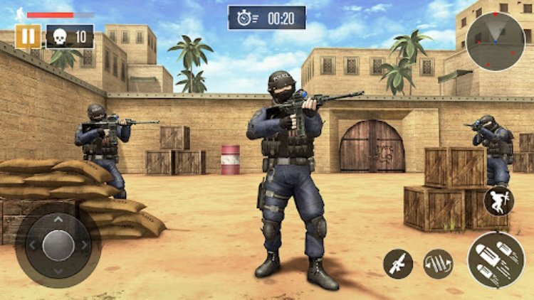 FPS 突击队罢工  离线射击游戏，枪支游戏