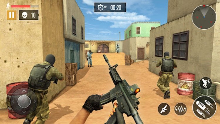 FPS 突击队罢工  离线射击游戏，枪支游戏
