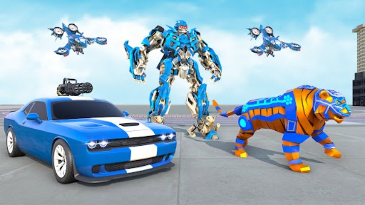 Tiger Transform Robot Car Game