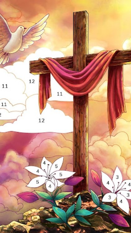 Bible Coloring Paint By Number
