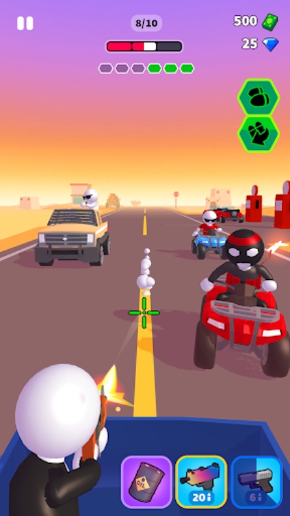 Rage Road  Car Shooting Game