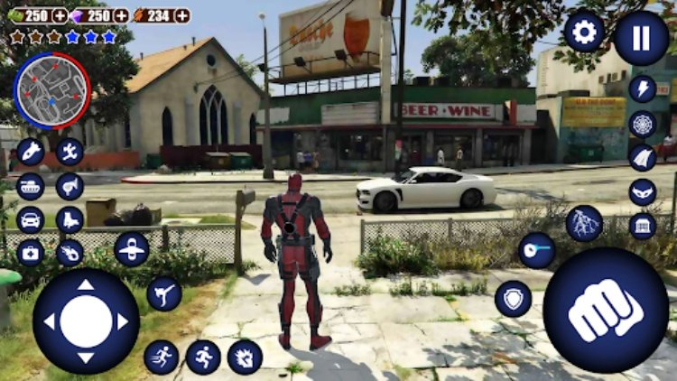 Miami Rope Hero Spider Game