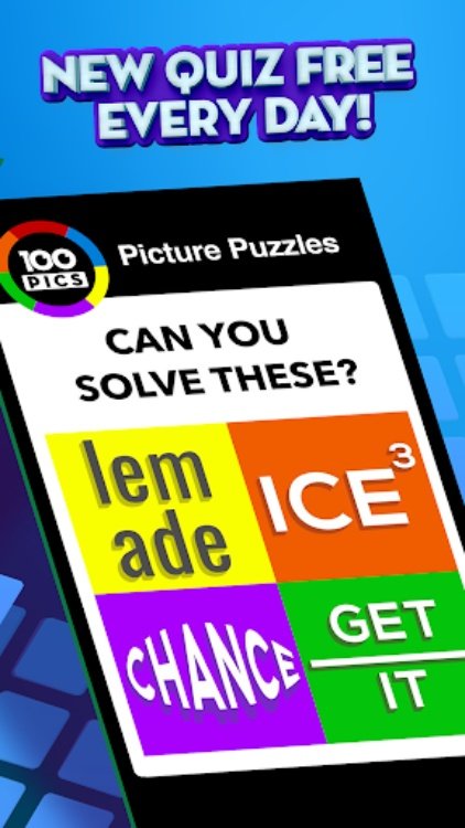 100 PICS Quiz  Logo & Trivia