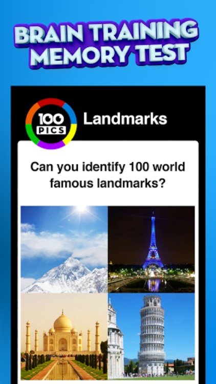 100 PICS Quiz  Logo & Trivia