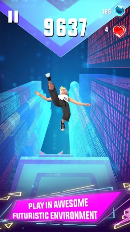天空跑酷跳线：疯狂免费跑步游戏 3D