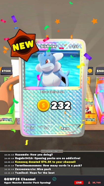 TCG Hyper Card Idle Streamer