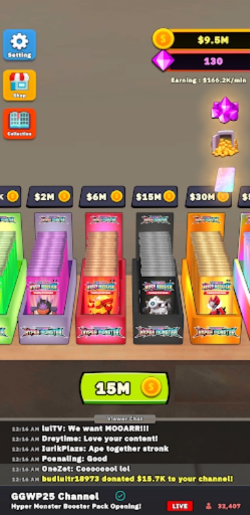 TCG Hyper Card Idle Streamer