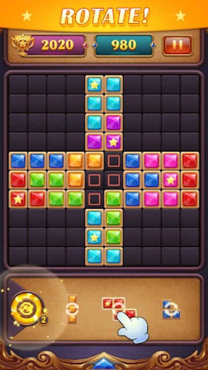 宝石拼图  方块集星消除