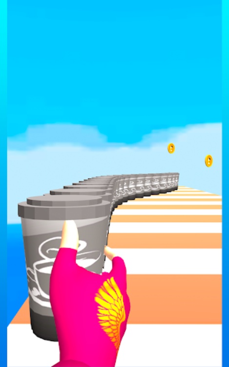 完美的咖啡杯堆栈 3D