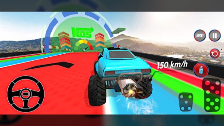 汽车特技 赛车游戏 3d