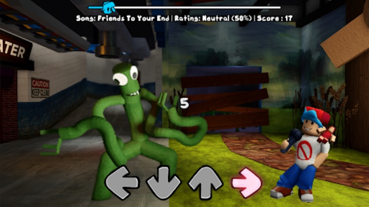 Green Rainbow Friends FNF Mod