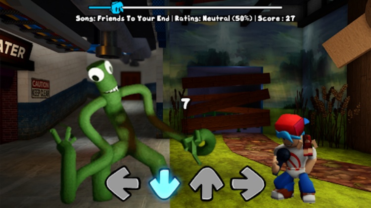 Green Rainbow Friends FNF Mod
