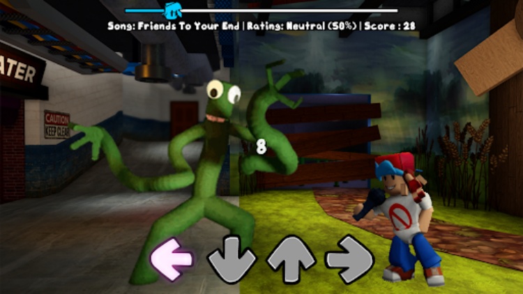 Green Rainbow Friends FNF Mod