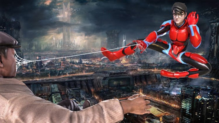 Spider Super Hero Rope Games