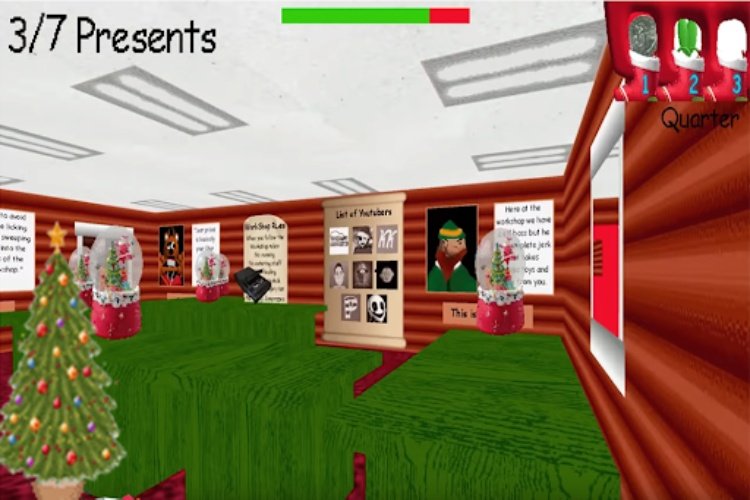 Baldi's Christmas Party  Bald