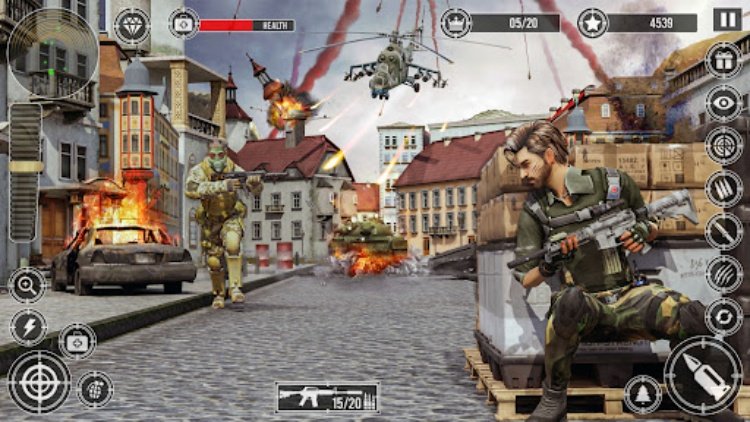 军事突击队游戏  离线射击游戏，枪支游戏