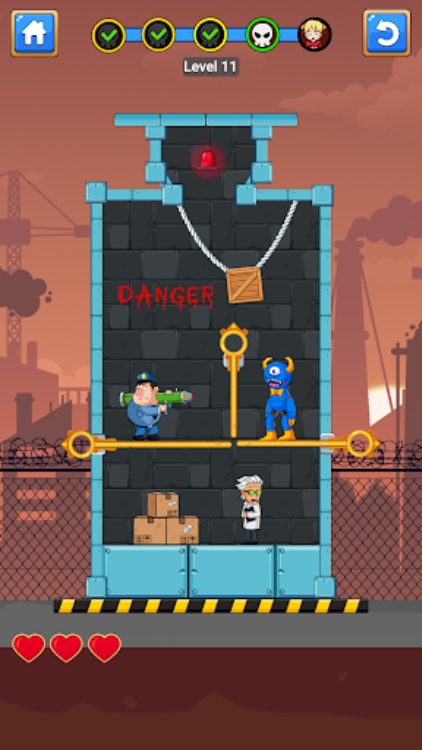 Blue Monster Pull Pin