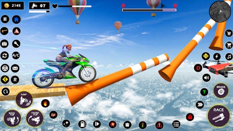自行车比赛游戏：自行车特技 3D