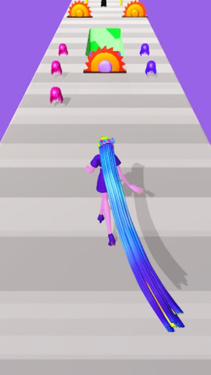 Long Hair Running Game Race 3D