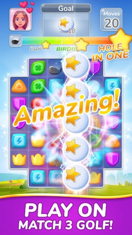 Golf Match: Match 3 Games!