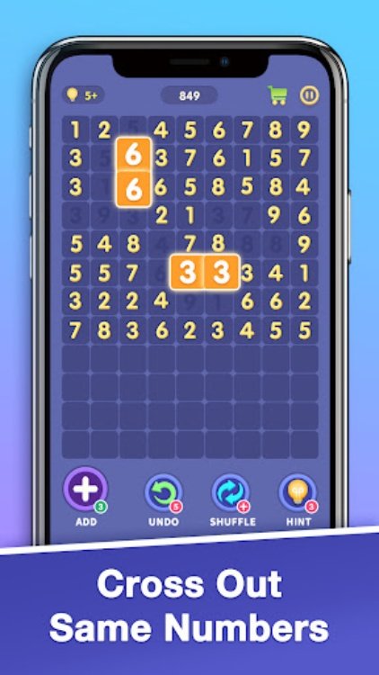 Match Ten  Number Puzzle