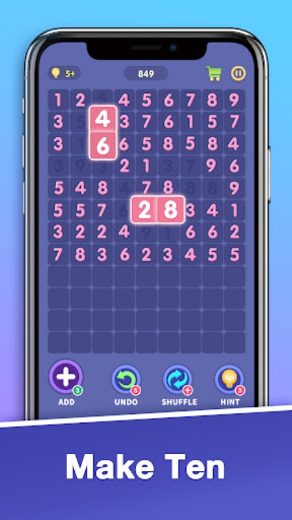Match Ten  Number Puzzle