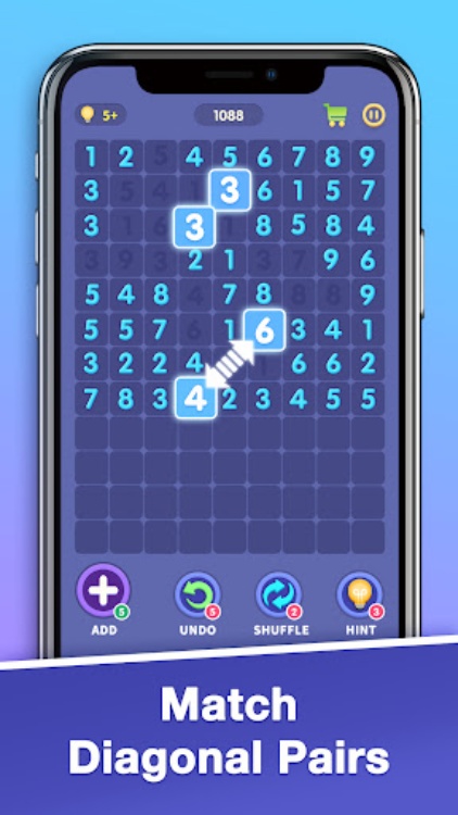 Match Ten  Number Puzzle