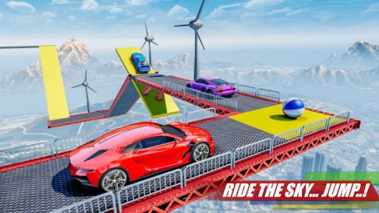 GT Car Stunt 2023: Mega Ramp