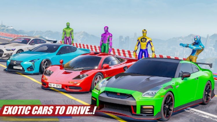GT Car Stunt 2023: Mega Ramp
