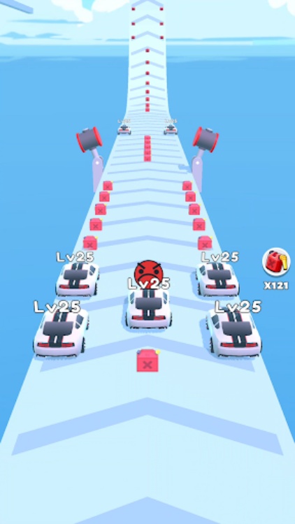 Merge Car Run  Evolution Race