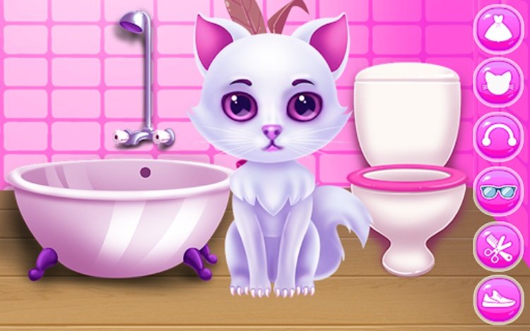 Cute Kitty Caring and Dressup