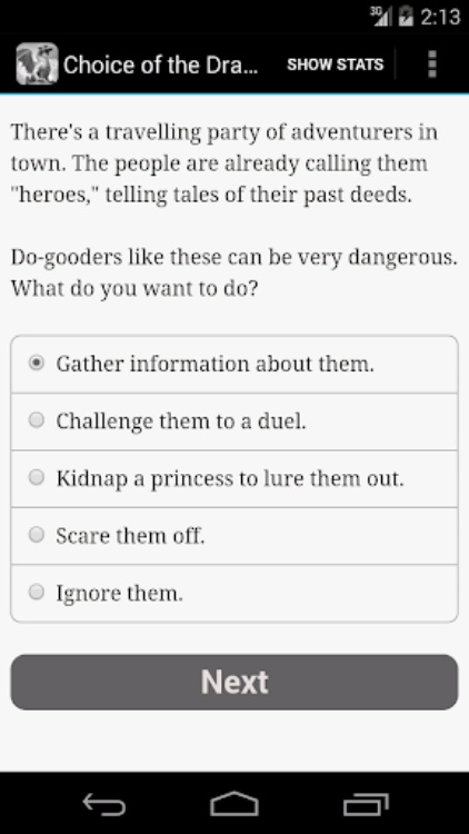 Choice of the Dragon