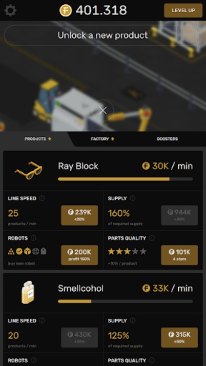 Factory: Idle & Tycoon Game