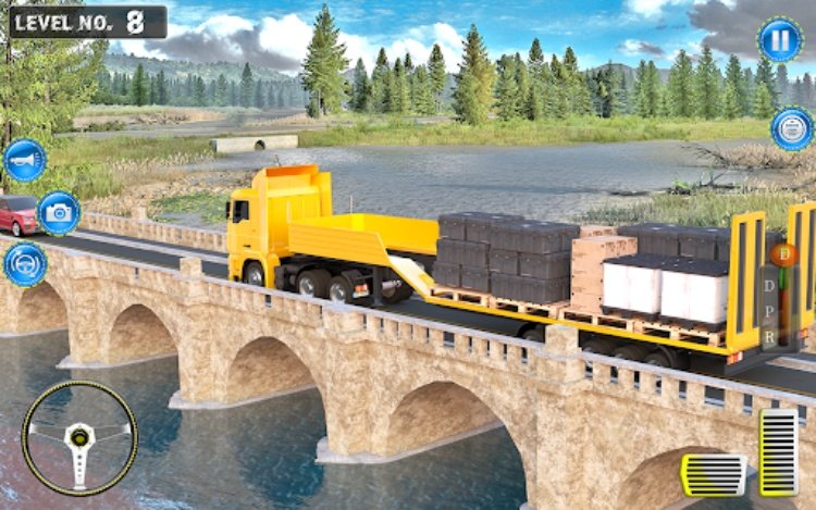 货运卡车驾驶油轮 3d