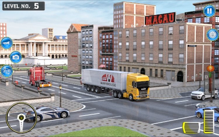 货运卡车驾驶油轮 3d