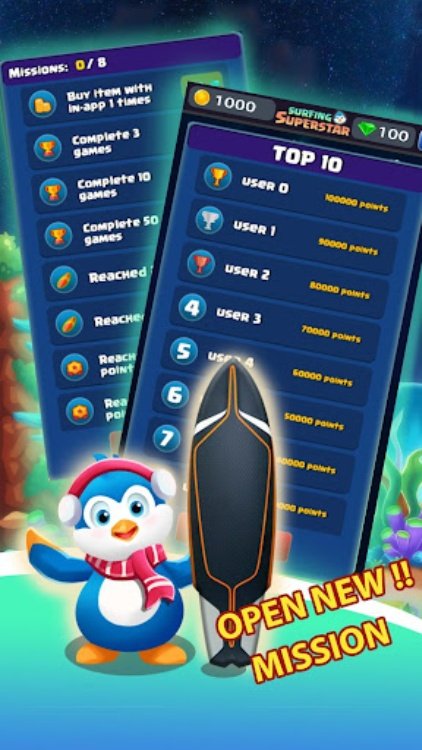 Dream Penguin: Free Surf Game