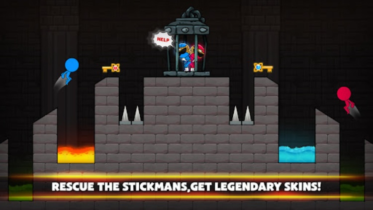 Red & Blue Stickman: Adventure