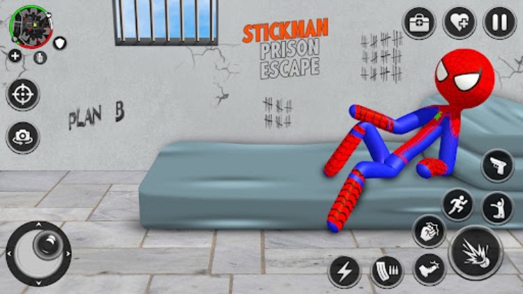 Spider Stick Hero Prison Break