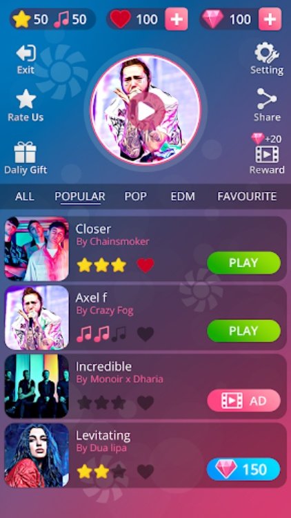 Music & Magic Tile  EDM Piano