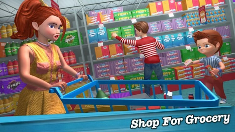 Twin baby Care in Anime Mom 3d