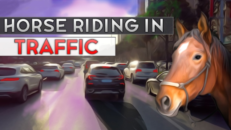 Horse Riding in Traffic