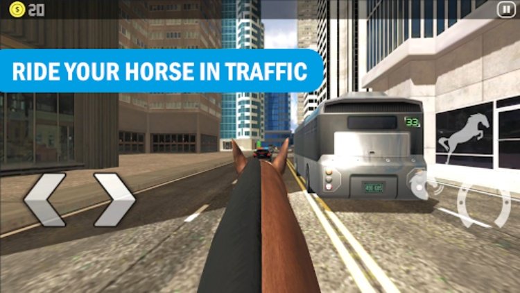 Horse Riding in Traffic