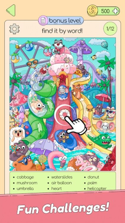 Find & Tap Hidden Objects Game
