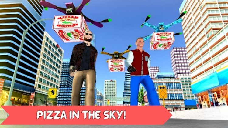 Deliver Pizza Drone Simulator