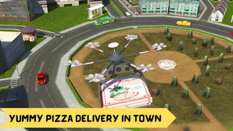 Deliver Pizza Drone Simulator