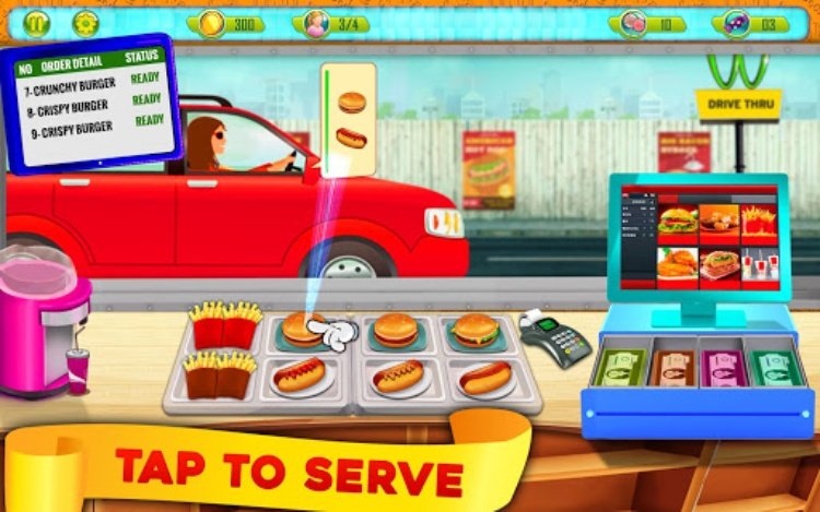 Drive Thru Cashier 3d Game