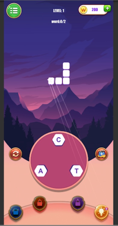 Word Connect crossword puzzle